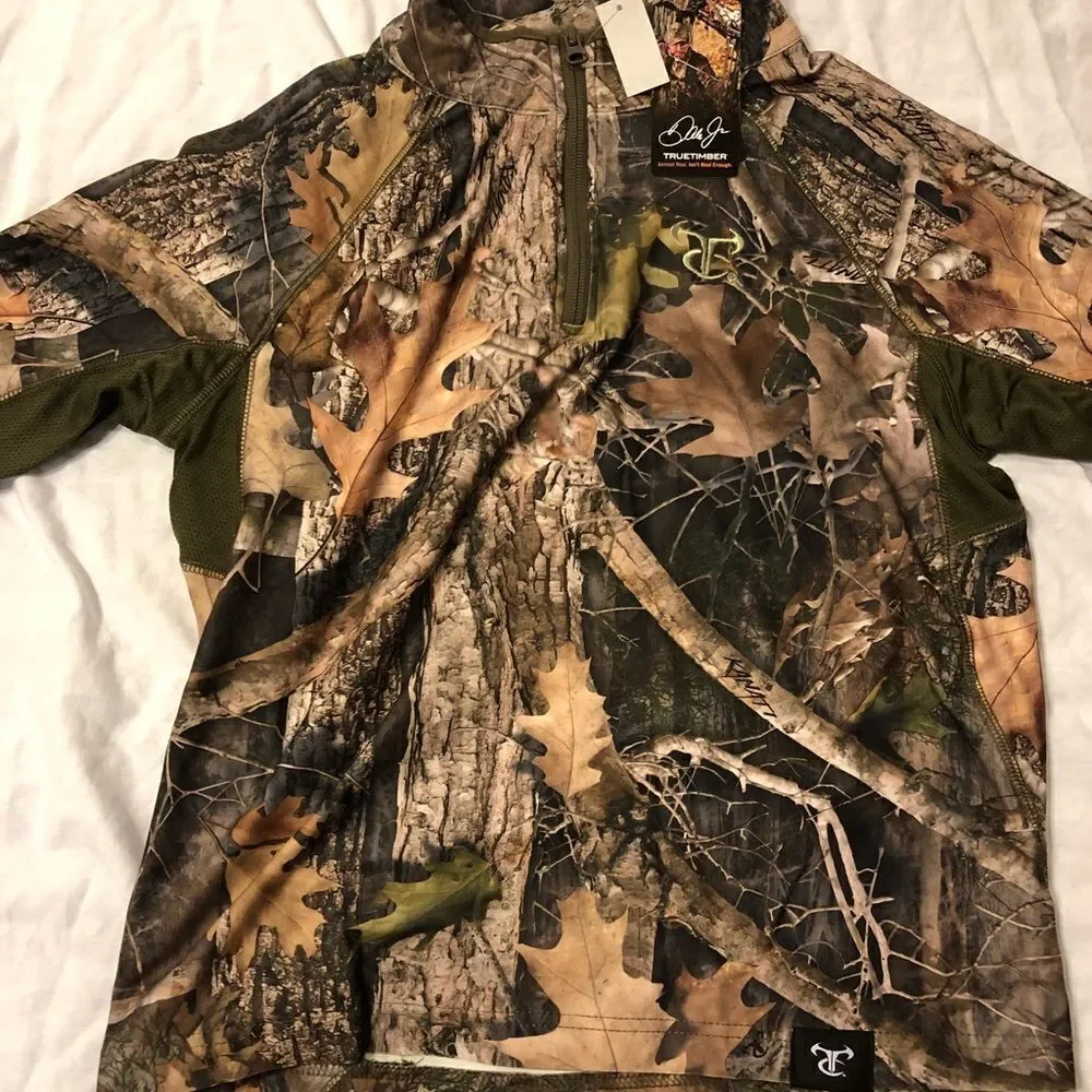 True Timber Youth 1/4 Zip Pullover Size Large
